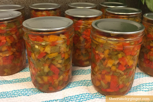 How to Can Pepper Relish: A water bath canning tutorial for beginners ...