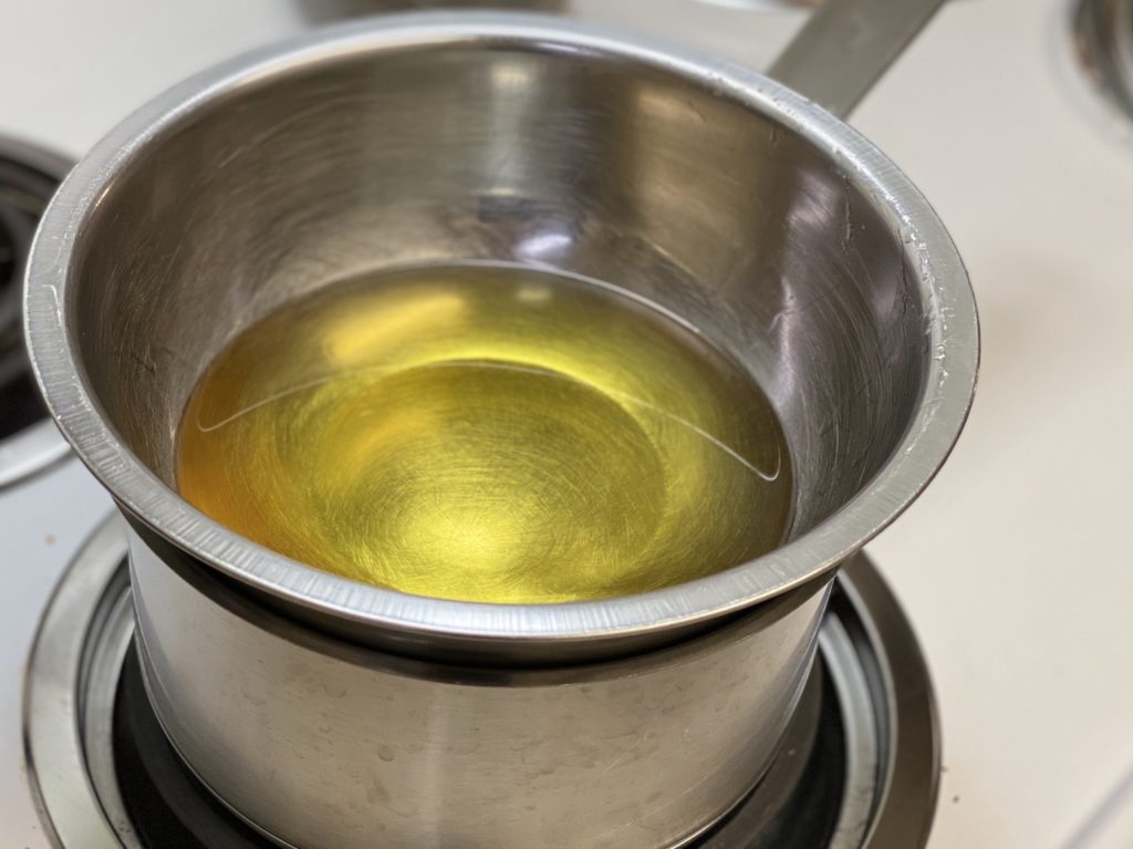 double boiler melted balm