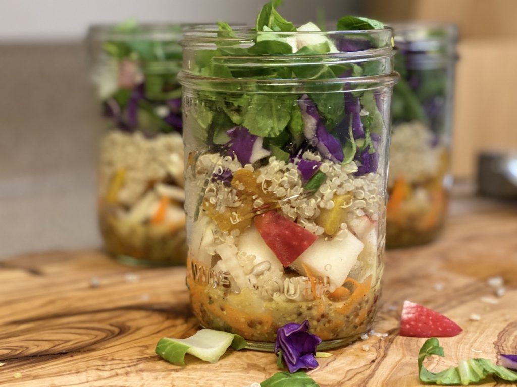 Mason Jar Salad Container - Angie Holden The Country Chic Cottage