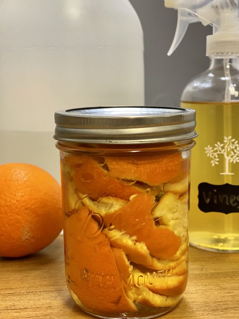 Easy DIY Orange Peel Cleaner (With Vinegar) - Live Simply