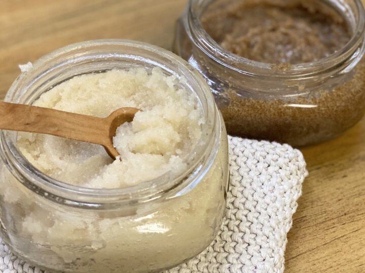 The Easiest DIY Sugar Scrub (Just 2 Ingredients!) • The Crunchy Ginger